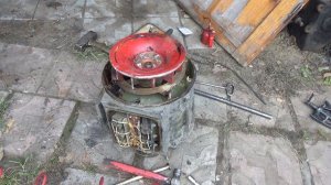 Армейский генератор ГАБ-4-0/230 разобрали на лом, обзор конструкции.
