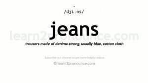 Pronunciation of Jeans | Definition of Jeans