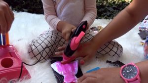 Барби Дизайнерская мастерская и Кукла Barbie и Miele игрушечная стиральная машин