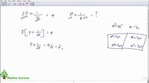 2P + 1/P = 4  P^3 + 1/〖8P〗^3  = ? | Simplification | Maths Corner