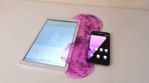 Slime spreads all over Samsung Galaxy Tab E vs Galaxy S7 incoming call