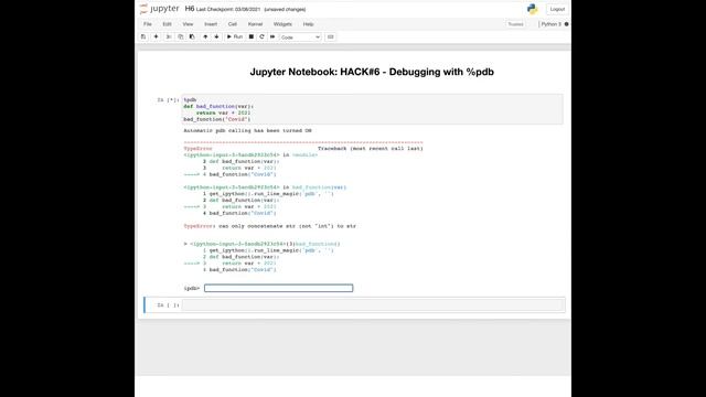 Debugging Python Visually in Jupyter Notebook | Hack#6 смотреть онлайн