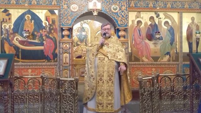 Проповедь отца Сергия. Поздняя воскресная Литургия. Марфо-Мариинский женский монастырь смотреть онлайн