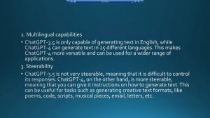 Differences between ChatGPT 3.5 and 4 | Artificial Intelligence | Prompt Engineering |