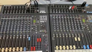 Soundcraft Spirit Fx8 and QSC DCA1622