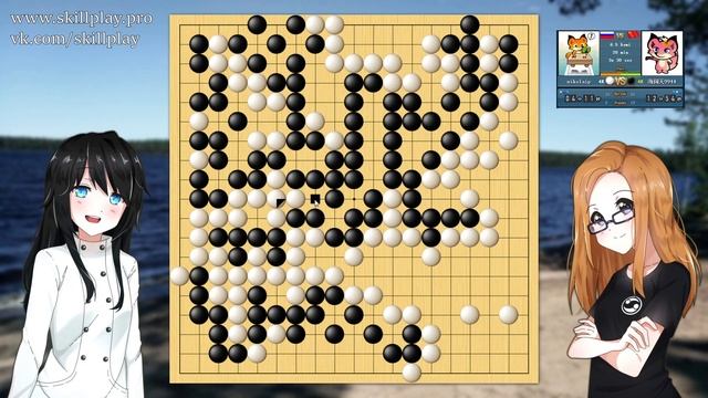 Играем в Го онлайн #4 (4кю FGS) - Искусство несоединения смотреть онлайн