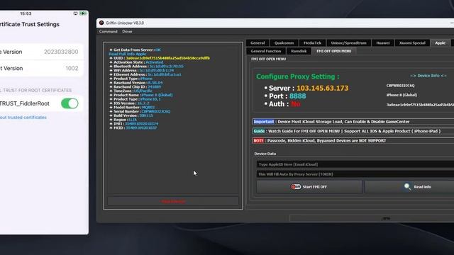 FMI OFF | Free Remove iCloud Open Menu Permanently | All IOS - iPhone - iPad | By Griffin-Unlocker смотреть онлайн