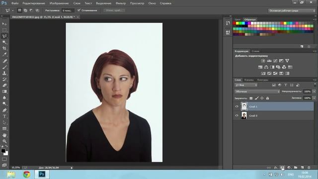 Как Изменить Цвет Волос в Photoshop CC смотреть онлайн