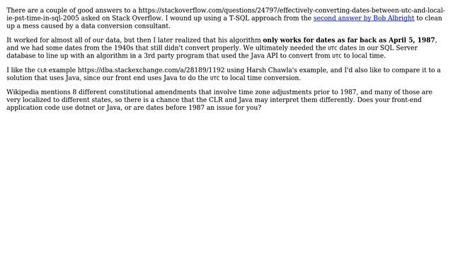 How can I get the correct offset between UTC and local times for a date that is before смотреть онлайн