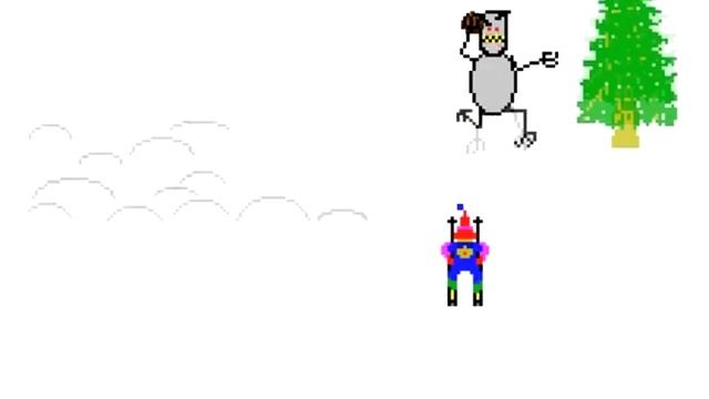 Отчаянный снежный человек из игры "Ski Free" (Dorkly) смотреть онлайн