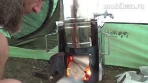 Печь Жига-3 + Мобиба МБ-15 при +10 С