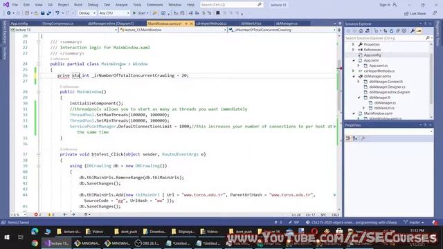 C# Expert OOP - Lecture 14: Multithreaded Robust Web Crawler Programming With Entity Framework - P.