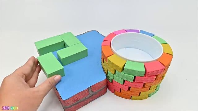 DIY Miniature Kinetic Sand House #6 - Build Villa Has Well and From Kinetic Sand (Satisfying) смотреть онлайн