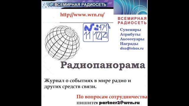471 РАДИОПАНОРАМА ГКРЧ МСЭ USAGM AWR WRTH TRT WWV WWVH «Postcard Panorama» смотреть онлайн
