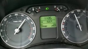 Skoda Octavia A5 1.9TDI (BXE) разгон 0-100, чип.