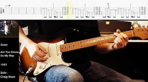 It ain't over til it's over/I Belong To You/Sister - Lenny Kravitz | Guitar solo cover with tabs #2