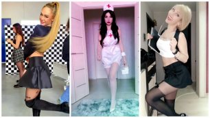 Sexy Nylon Pantyhose Legs Girls TikTok Collection#57 | Секси Девушки в Чулках и Колготках из ТикТока