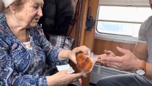 На поезде в Узбекистан.