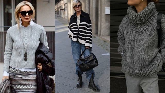 ВЯЗАНАЯ ОДЕЖДА ДЛЯ МОДНИЦ ЗА 50 /СВИТЕРА ПУЛОВЕРЫ КАРДИГАНЫ ВЯЗАНЫЕ СПИЦАМИ 2023-2024 смотреть онлайн