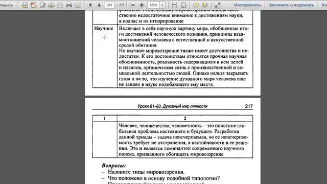 Духовный мир личности. 11 класс. Дистанционное обучение. смотреть онлайн