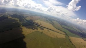 Прыжки с парашютом Красноярск Приземление на парашюте-крыле Лесник 3 Немного ЗАКРУТИЛО СТРОПЫ