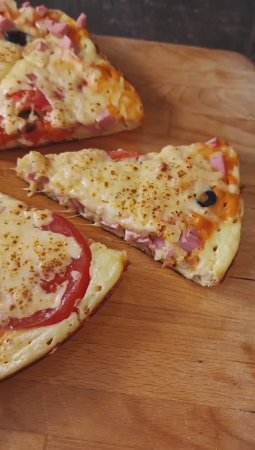 Быстрая ПИЦЦА на сковородке  #shorts #рецепты #pizza