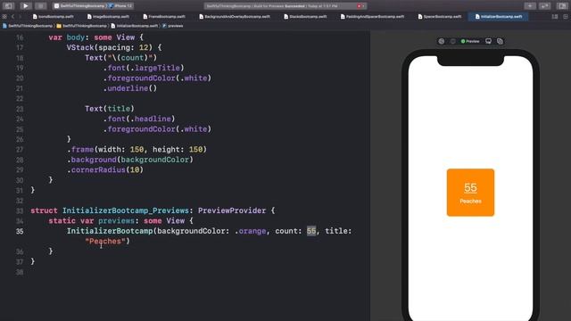 How to use inits and enums in SwiftUI | Bootcamp #13