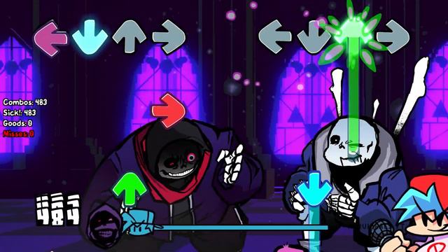 Friday Night Funkin' VS Dusttale Sans VS SANS | DustDust Kills Sans (FNF MOD/HARD) (Undertale) смотреть онлайн