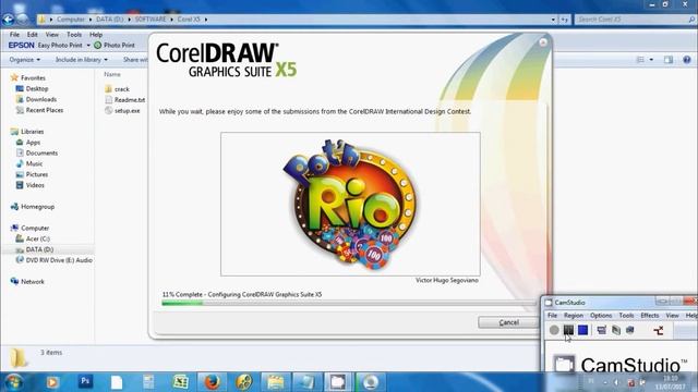 How to Install CorelDraw x5 | Cara Install CorelDraw X5 смотреть онлайн