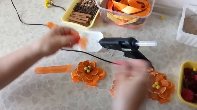 Оригинальные ЦВЕТЫ из АПЕЛЬСИНА: оранжевый топиарий! Крепление без гипса, применение корок апельсин