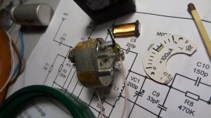 Микроамперметр 100  мкА, перемотан, ожил.