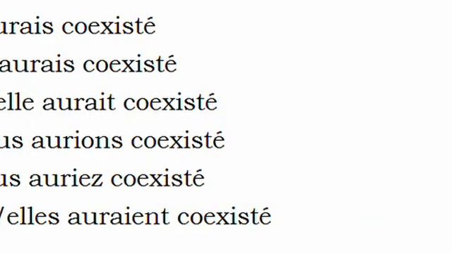Изучение французского языка = Спряжение глаголов = Coexister смотреть онлайн