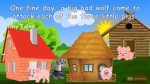 Three Little Pigs - English | Story for kids with subtitles