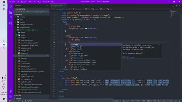 How to use `display flex;` in css  | Simple way to learn it!!