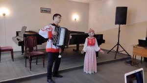 Чувашская народная песня "Вĕç вĕç куккук" София Чаркина, баян Семен Леонтьев.