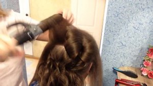 ПРИЧЕСКА ДЛЯ ТОНКИХ  ВОЛОС! | Tutorial: How to Make thin hair look thick. | LOZNITSA