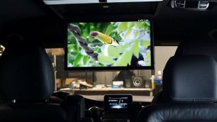 Установка потолочного монитора для Mercedes-Benz V класс на Android