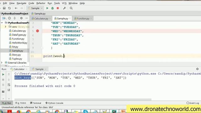 14.  Python Tutorial -  Dictionaries or Map in Python