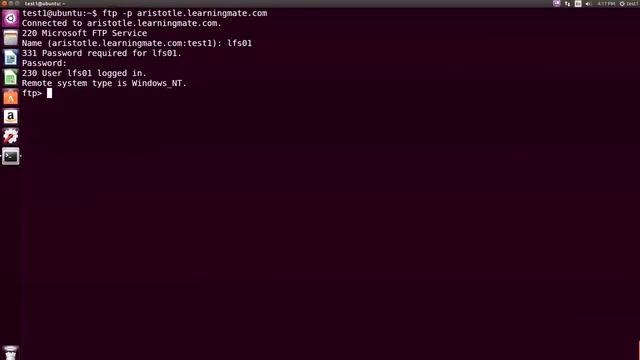 Connecting to an FTP server смотреть онлайн