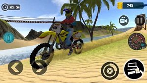 Extreme Motocross beach Bike Stunt Driving #3 - Motorbike Racing Best Bike game Android Gameplay