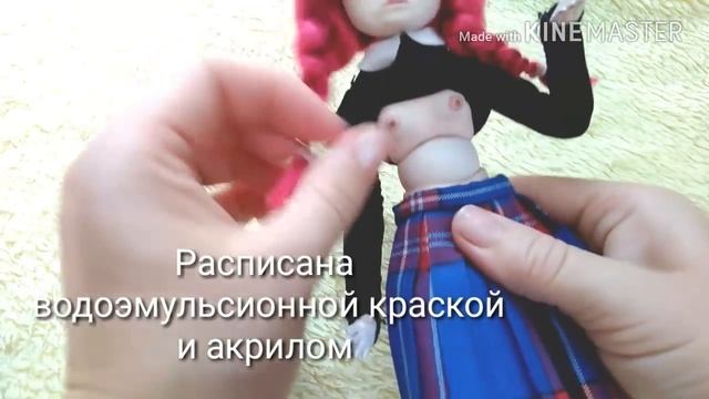 Шарнирная кукла из полимерной глины. Обзор. смотреть онлайн