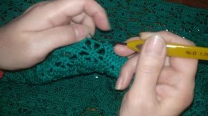 Кофточка крючком узор паучок - МК3