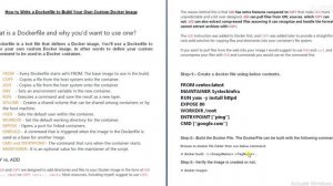 Docker Tutorial -10 -How to Write Dockerfile to Build Your Own Custom Docker Image