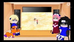 ?   команды номер 7( Наруто, Саске и Сакура)? На Наруто?1/1?by— Лисичка UwU?