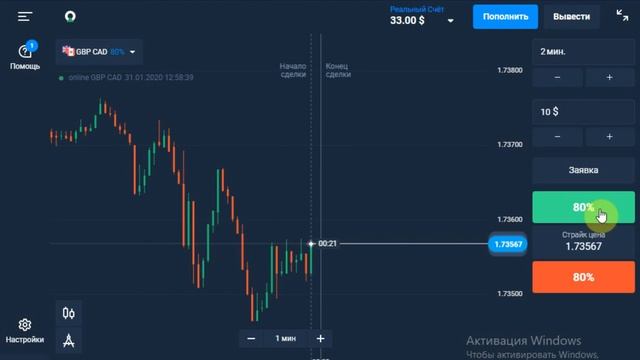 Торговля на Олимп Трейд от новичка часть1.Как стать миллионером. 100%результат. Обучение трейдингу. смотреть онлайн