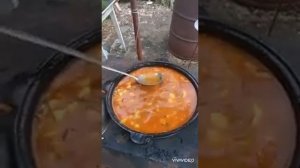 Шулюм из свинины в казане