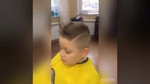 Детская Стрижка ирокез с проборам
