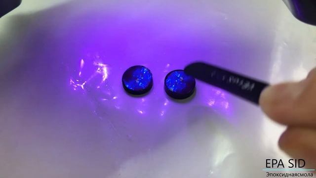 Серьги "Космос" из эпоксидной смолы и картона смотреть онлайн