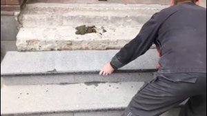 Крыльцо из натурального гранита.
