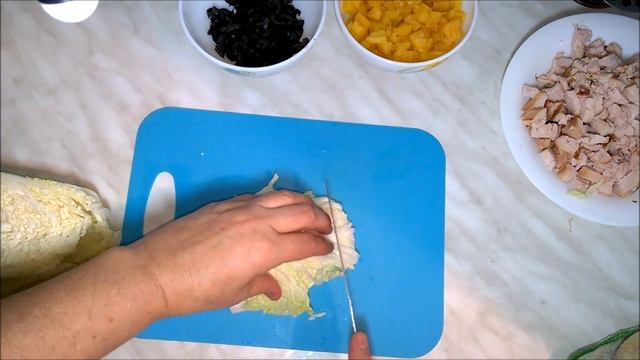 Салат с копченой куриной грудкой и ананасами . ВКУСНЕЙШИЙ САЛАТ АНАНАСАМИ!